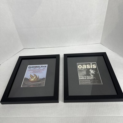 Oasis + AUDIOSLAVE Professionally Framed Concert Prints Wall Art