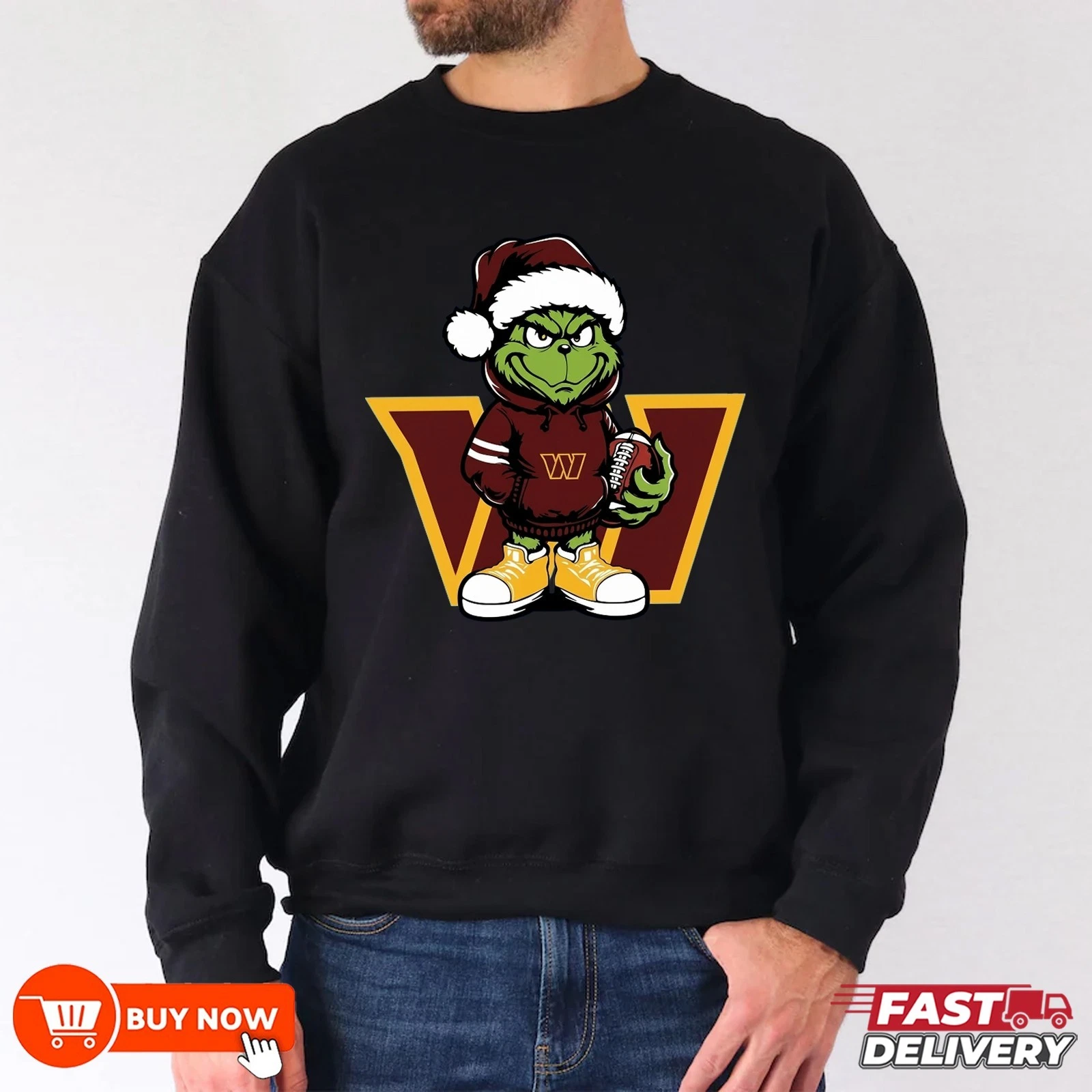 Washington Commanders funny character football Football Sweatshirt