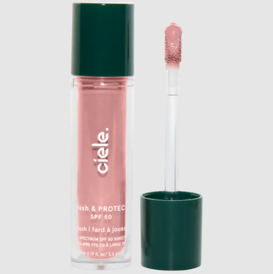 blush & PROTECT SPF 50+ liquid blush, January, 0.19 oz, New