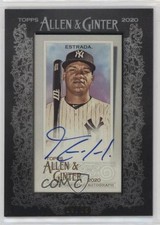 2020 Allen & Ginter's Mini Baseball Black Framed /25 Thairo Estrada Auto n0c