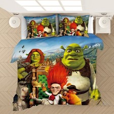 Shrek Forever After Duvet Cover Custom Bedding Set Bedclothes Quilt Cover Decor