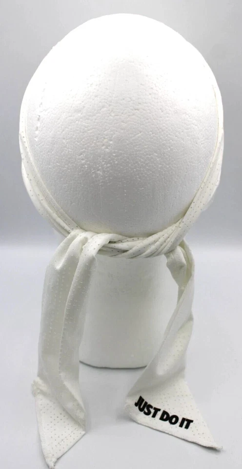 耐克 Head Tie DRI-FIT Terry 男式白色/黑色 — 第 2/4 张图片