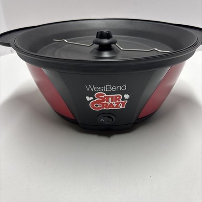 West Bend Stir Crazy 6 Quart Popcorn Maker Corn Popper 82707 Base Only TESTED