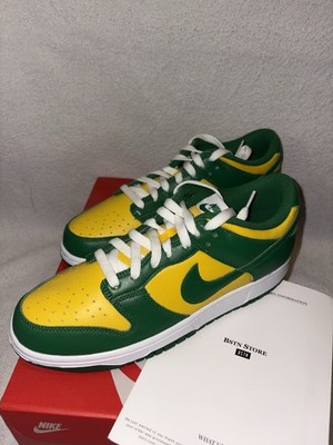 Nike Dunk Low SP Varsity Maize Pine Green Gr. EU 42,5 US 9 Neu OVP Brazil