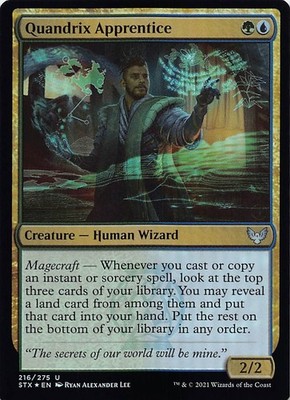 Quandrix Apprentice STX 216 Foil English NM - MTG