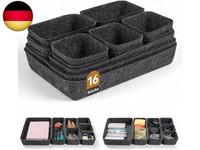 Novent 16 StüCk Filz Schubladen Organizer Set, Schubladenorganizer BüRo KüChe Ba