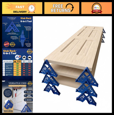 6-in-1 Painter's Tool | Versatile Stacking Accessory for Doors & Cabinets | Idea