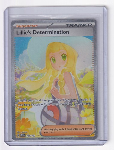 Lillie's Determination 184/132 Pokémon Mega Evolutions Holo SIR