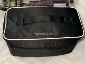 Victoria's Secret *Sexy Little Things* Lingerie Travel Case Black Satin~NEW