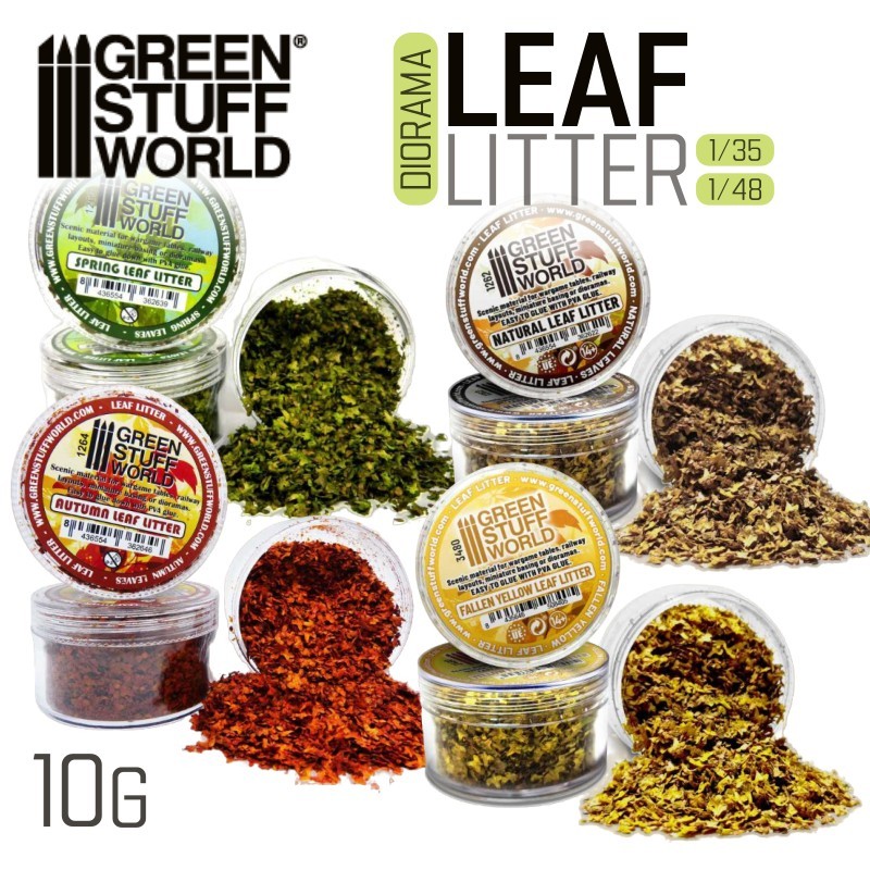 Litter Stuff Green Stuff World: LEAF LITTER - 10g - Scale Model Foliage Leaves | eBay