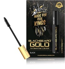 Blackbeard Gold Mascara for Men.Black Colour Cover greys Instantly  10ml 