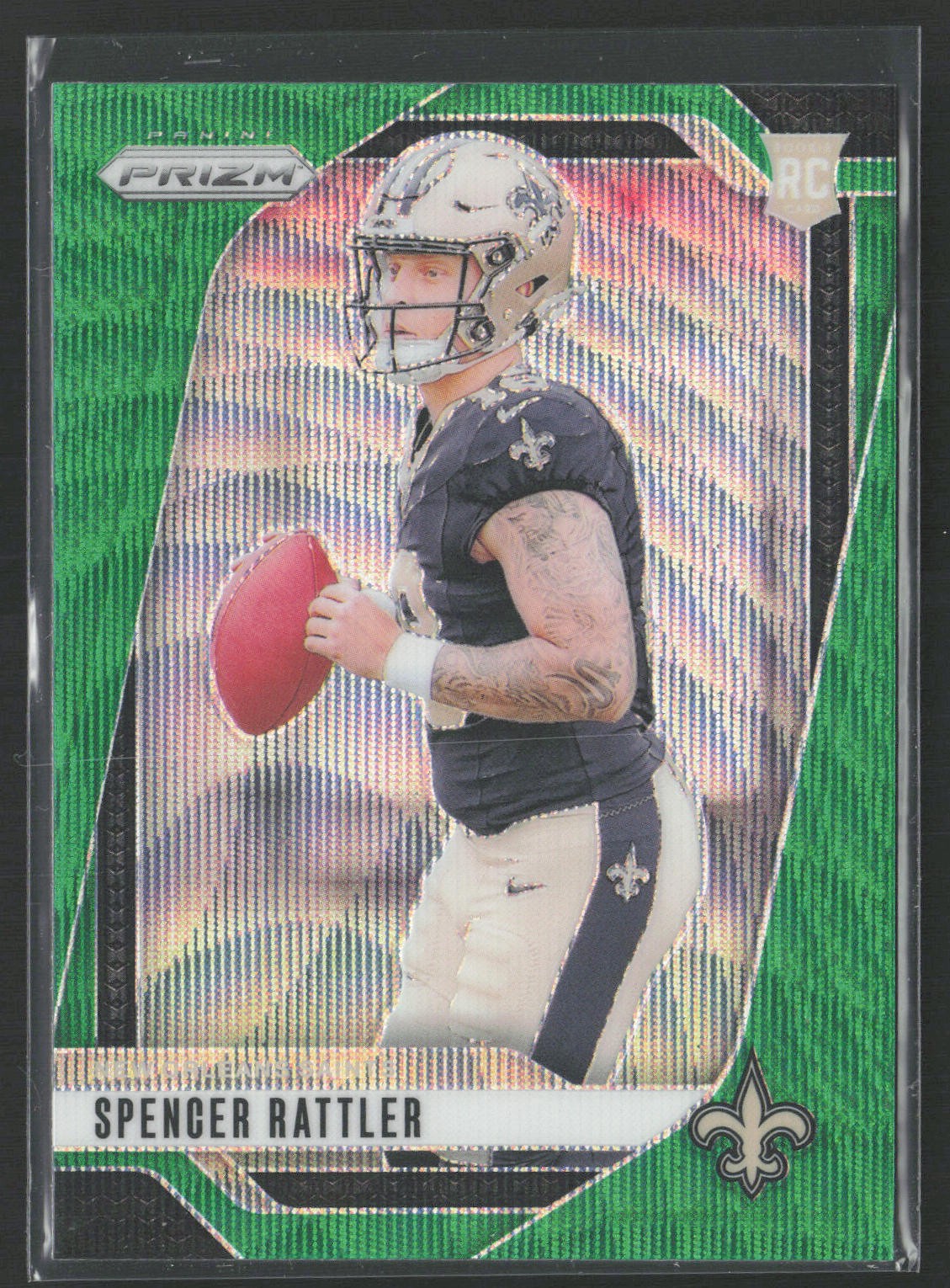 2024 Panini Prizm #388 SPENCER RATTLER GREEN WAVE ROOKIE