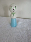 VTG Shawnee Pottery Darn-aide Ceramic Granny Sock Darner Blue Apron 5"