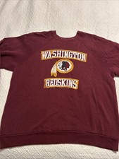 NFL Washington Redskins Vintage Burgundy Sweatshirt Sz XL Tultex