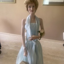 Princess Diana Franklin Mint Of Wales Porcelain Portrait Doll 16" NEW