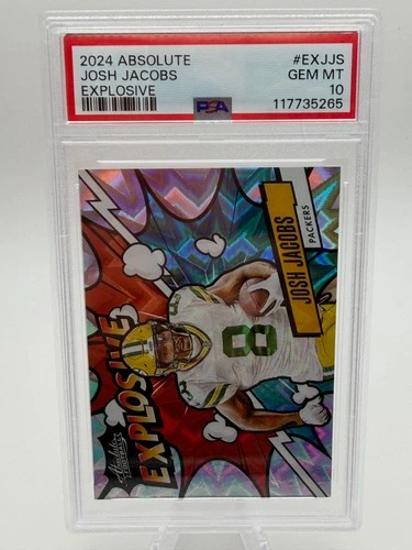 2024 Panini Absolute Josh Jacobs Explosive #EX-JJS - PSA 10 - Packers
