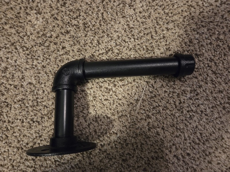 Industrial Pipe Toilet Paper Holder, Heavy Duty DIY Vintage Rustic Iron Roll Tis