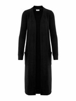 Cardigan Damen L Schwarz Langarm Strickjacke Nmcity Mit Vordertaschen
