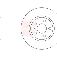Alfa Romeo Spider 916 1994-2005 Bremsscheibe Vorne (Einzel) Apec DSK2028