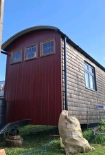 Shepherds Hut Home Office Glamping Pod, Summer House On Wheels Can Be Towed
