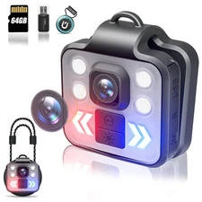 Body Camera with Audio & Video Recording - 1080P Mini Small Portable Sport 64...