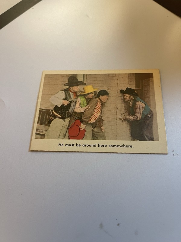 1959 Fleer The Three Stooges #81 Rare Authentic White Back Trading Card