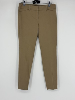 The Limited Dark Khaki Brown Ideal Stretch Mid-Rise Skinny Pants Women's Size 6