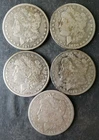 1879, 1880 O, 1881, 1889, and 1891 O $1 Morgan Silver Dollars