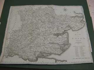 100% ORIGINAL ANTIQUE LARGE ESSEX MAP BY JOHN CARY CANVEY SOUTHEND CLACTON