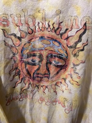 Sublime Long Beach Sun Graphic Tie-Dye Sweatshirt Size M