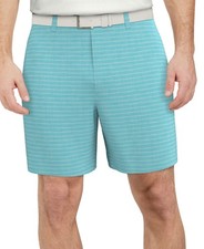 PGA TOUR Mens Regular fit Golf Shorts 40 Blue Check