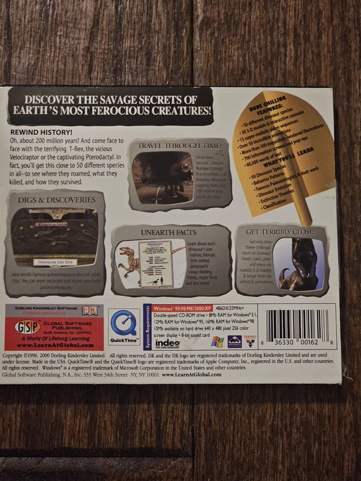 Dinosaur Hunter Computer Software CD-ROM 2000 DK Darling Kindersley New Sealed - Image 3 of 4