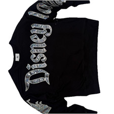 Disney Parks Disneyland Women s Black Crewneck Sweatshirt Small Holographic
