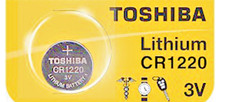 CR 1220 TOSHIBA LITHIUM BATTERIES 1 piece 3V Watch New Authorized US Seller
