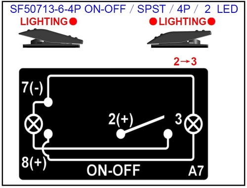 Rocker Switch ARB Carling Style LED 12V 24V Waterproof Heaps Designs A-F - Picture 7 of 41