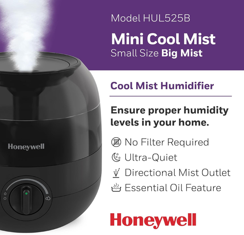 Mini Cool Mist Humidifier, Easy to Fill and Clean, Humidifier for Small Bedroom, - 第 2/8 張圖片