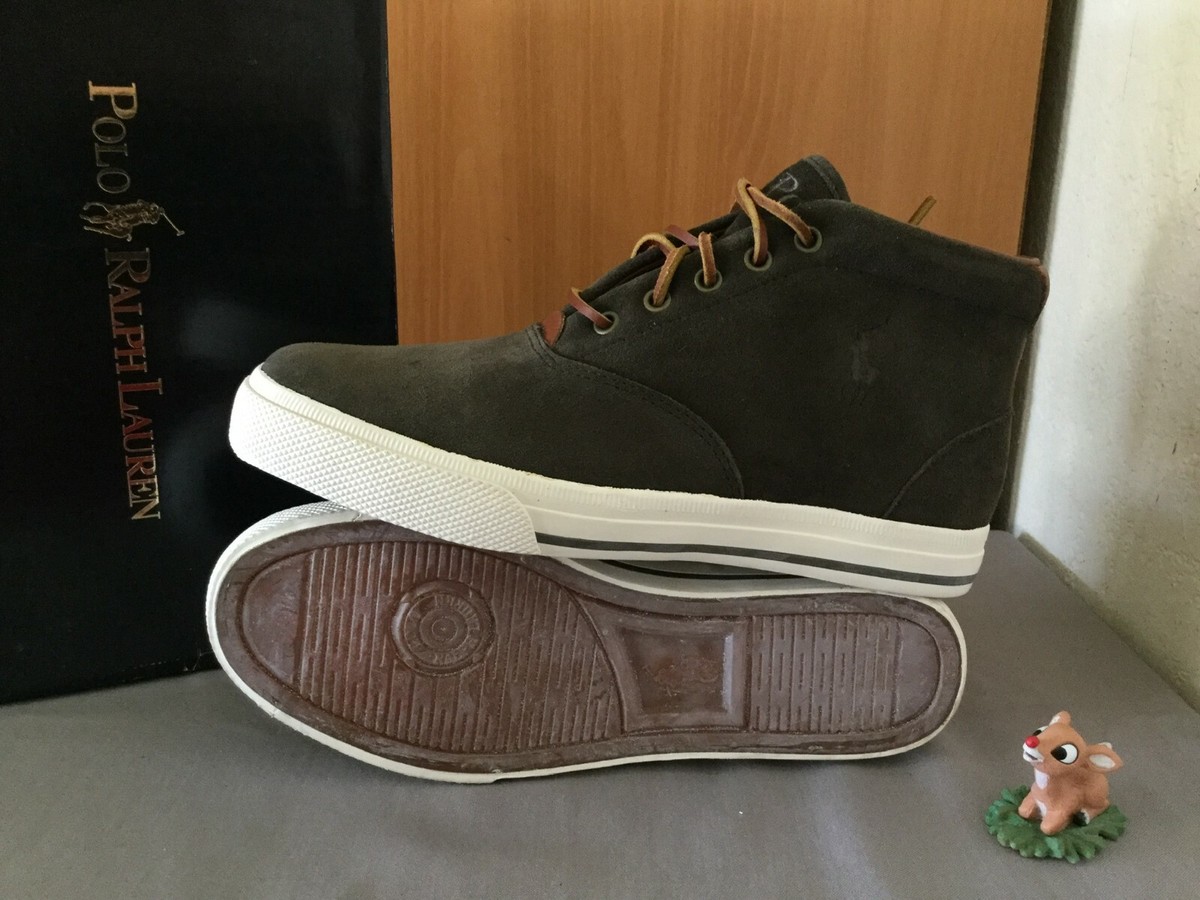 Polo Ralph Lauren Zale Shoes Mens Size 10.5 Brown Suede Mid Top Casual Comfort Polo Ralph Lauren Zale Chukka Boots Mens 11 D Brown Suede  main image 2