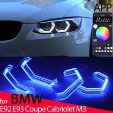 M4 Style Rgb Light Rings App Control Drl Led Angel Eyes Kit For Bmw E92 E93 M3