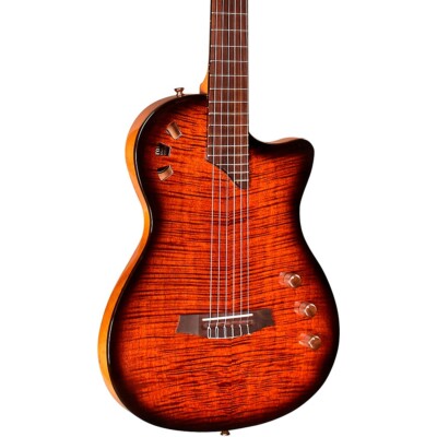 Cordoba Stage Nylon-String Acoustic-Electric Guitar Edge Burst