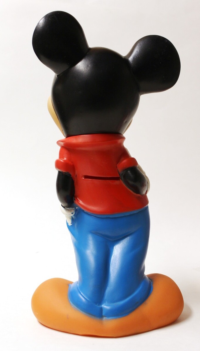 Vintage Disney Vinyl Mickey Mouse Bank 11 Inch | eBay