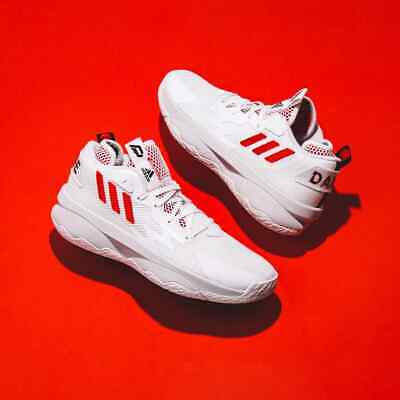 Adidas DAME 8 Damian Lillard White Red Black TIME GY0384 Sz Adidas DAME 8 Damian Lillard White Red Black TIME GY0384 Sz