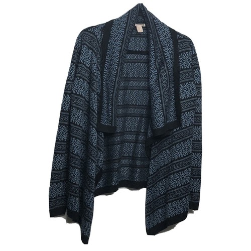 Blue Cardigan Sweater Size 