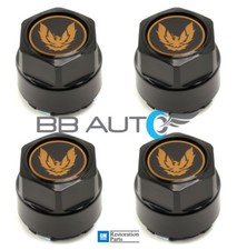 1982-1992 Firebird Trans Am Aluminum Wheel Center Hub Caps Set New Gold Bird