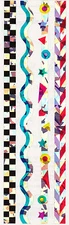 Mrs. Grossman's Stickers - Sparkle Lines - Wavy, Shapes, Checkered - 3 Strips