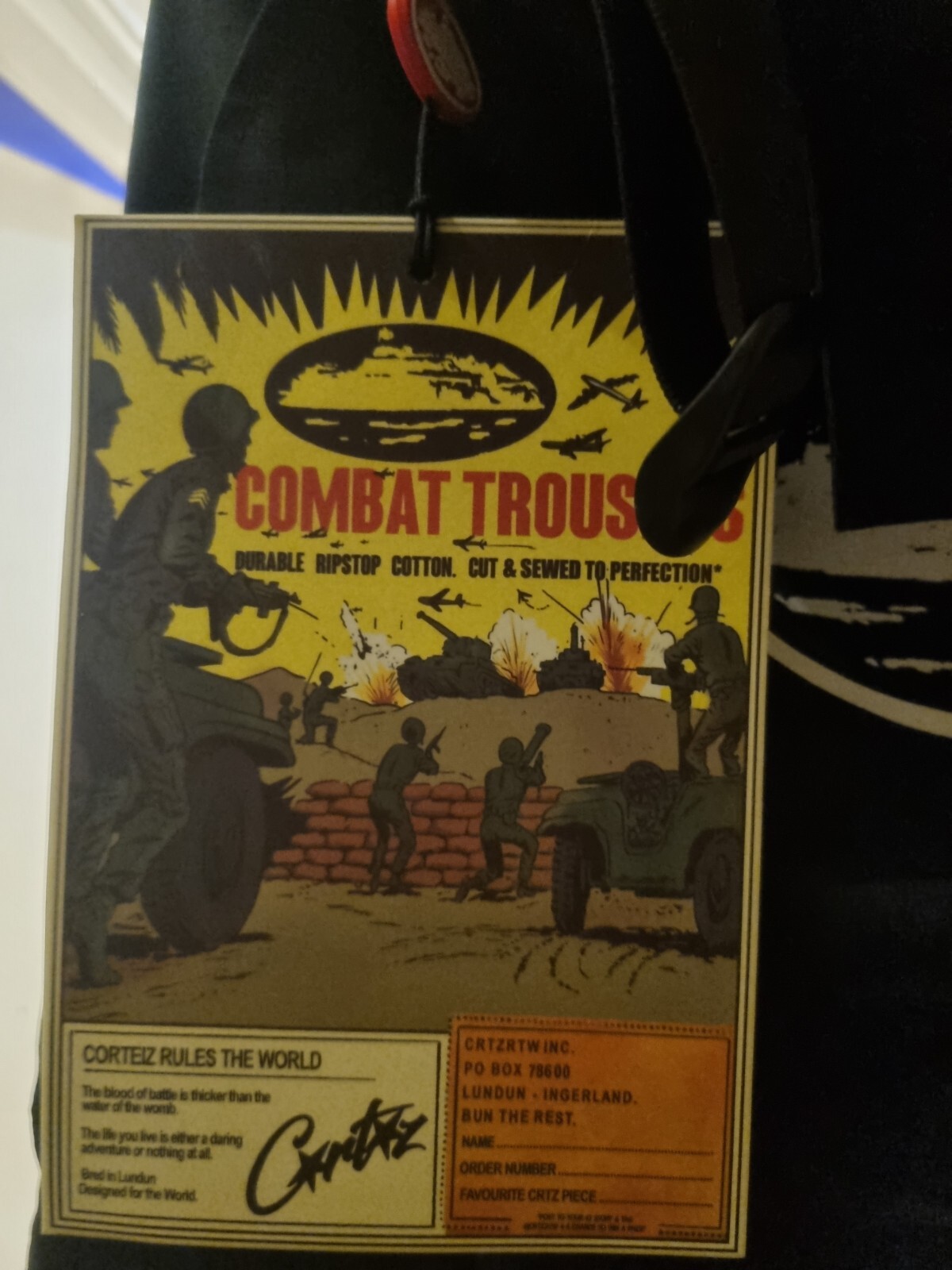 Corteiz 5 Starz Guerillaz Cargo Pant Size M Brand New Authentic