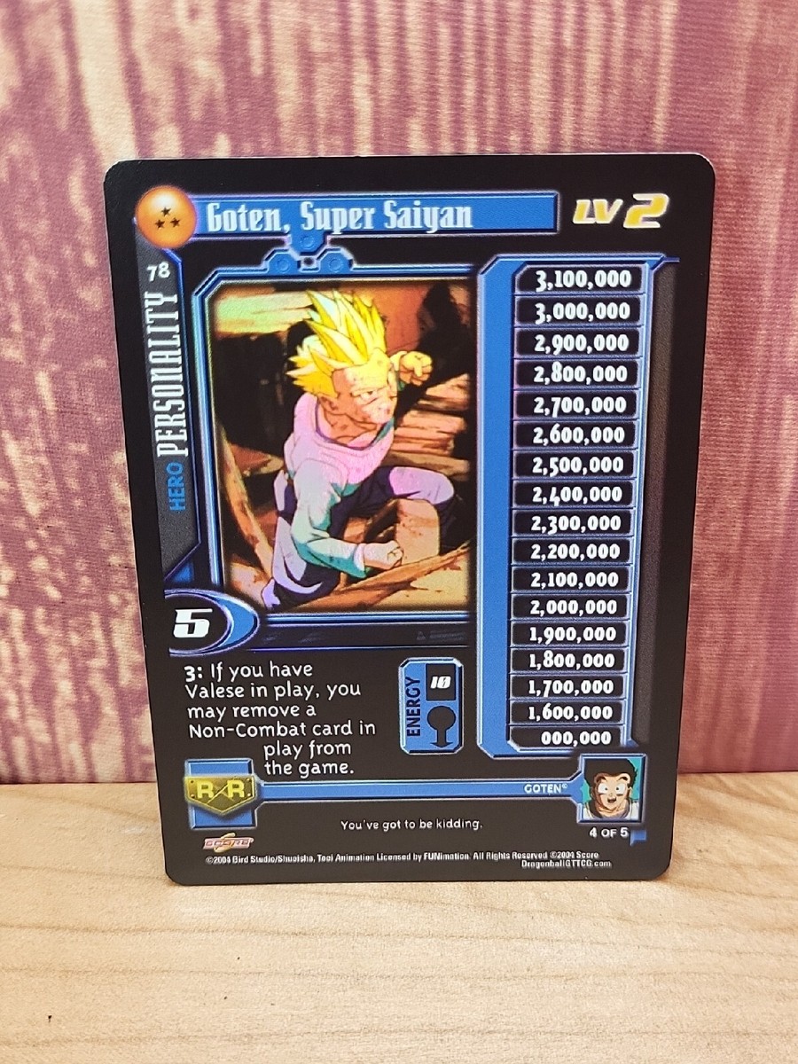 Dragon Ball GT TCG - Flat FOIL - Goten, Super Saiyan 78 - Super 17