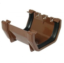FLOPLAST 114mm Square Union Gutter Bracket - Brown - NEXT DAY AVAILABLE