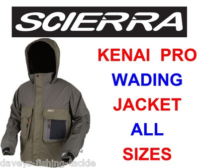 NEW SCIERRA KENAI PRO WADING JACKET 100% WATERPROOF FOR FLY ROD REEL  FISHING UK