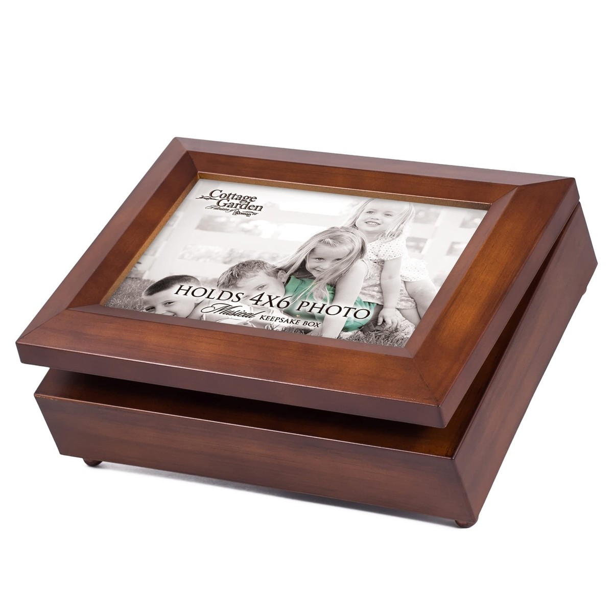 Cottage Garden x Photo Frame Woodgrain Music Box Plays You are
