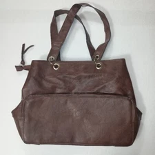 Bueno Collection Woman’s Handbag Brown (Cordovan) w/Gold
